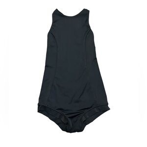 Makara Wear Ex-Libris One Piece Swimsuit Black Open-Back Size Large Women's